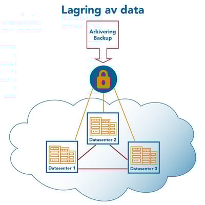 Kampanje norsk lagring - Lagring av data