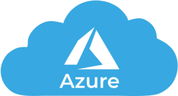Azure cloud illustration